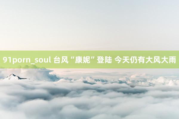 91porn_soul 台风“康妮”登陆 今天仍有大风大雨